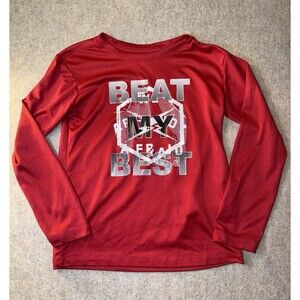 Reebok Boys Size 4 Long Sleeve Moisture Wicking Graphic Shirt